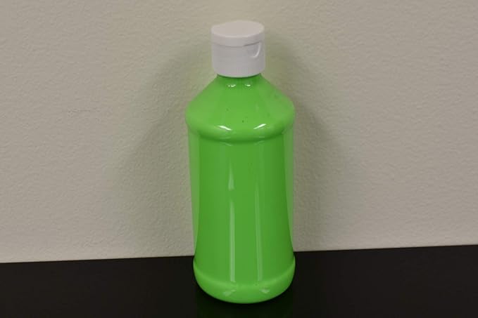 DirectGlow 16oz UV Blacklight Reactive Fluorescent Acrylic Paints (Lime Green)