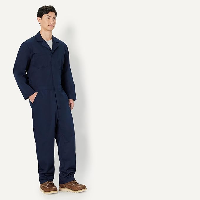 Amazon Basics Men's Men's Long Sleeve Workwear Coveralls