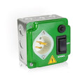 Interruptores de Transferencia para Generadores 20 A 120V,Suitable for Any Generator Type, Neutral generators, and Solar Systems, for Indoor, Outdoor, and RV use (Green)