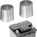 zipelo Battery Terminal Connector, Top Post Battery Cable Terminal Clamp Set, Positive and Negative 1 Pair, Good Contact and Corrosion Resistance (Style 3, 2PCS)