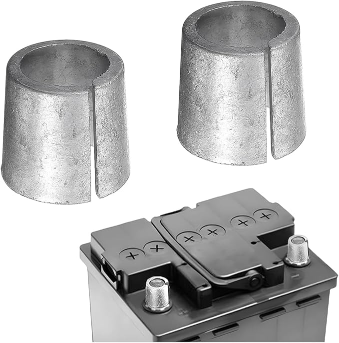 zipelo Battery Terminal Connector, Top Post Battery Cable Terminal Clamp Set, Positive and Negative 1 Pair, Good Contact and Corrosion Resistance (Style 3, 2PCS)