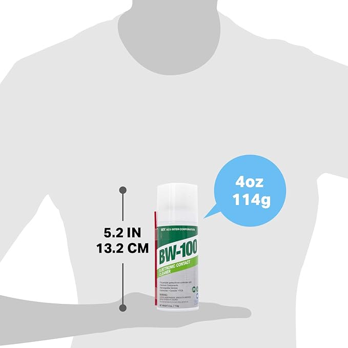Non-Flammable Electronic Contact Cleaner Aerosol Spray - Safely Cleans Joysticks, Computers, PCB and More - Removes dust, Dirt and contaminants on Contact-Quick Dry | 4oz/114g | Pack of 3