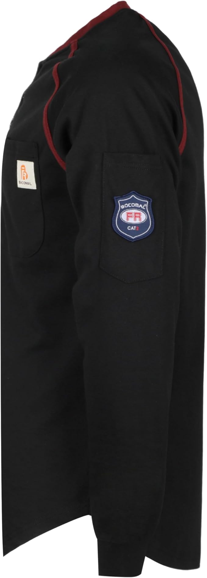 BOCOMAL FR Shirts 5.5oz Light Weight Henley and Short Sleeve Flame Resistant/Fire Retardant Clothing Shirt