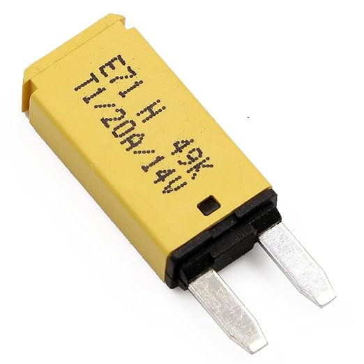 12V 20A Mini ATM Fuse Circuit Breaker Auto Reset Blade Fuses Low Profile for Car RV Truck Solar Boat Motors - UL Certified - 20 Amp Thermal Circuit Breakers 12 Volt DC- Pack of 3