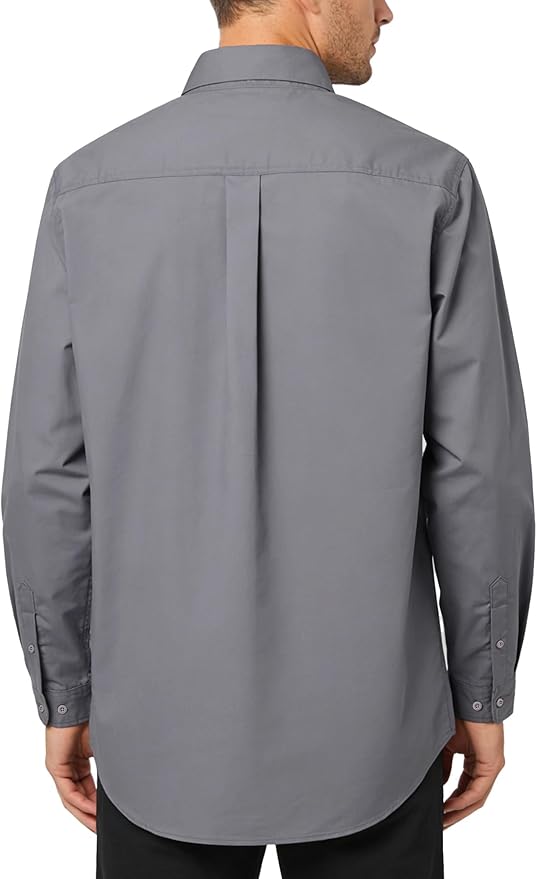 WORKWEYA FR Welding Shirts 7.5oz Cotton Button Down Flame Resistant Shirt for Men