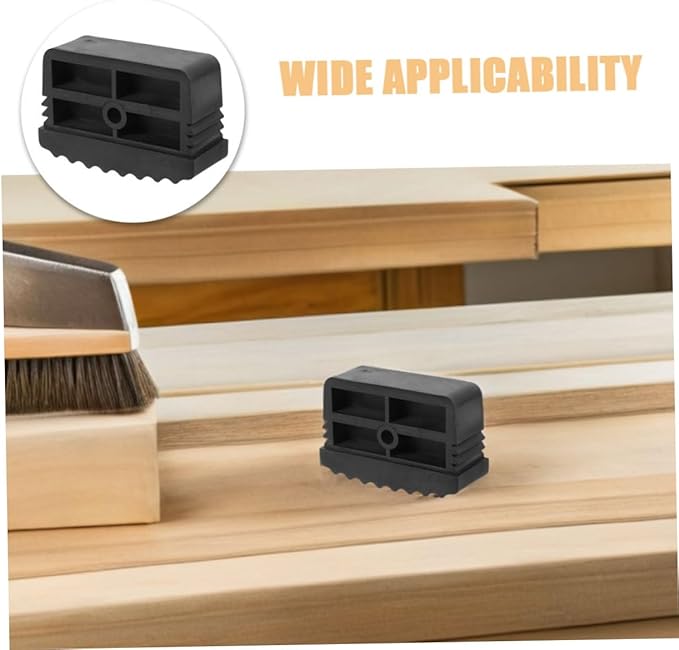 CANIGHT 2pcs Non Slip Rubber Ladder Feet Covers Protective Pads for Enhanced Stability Easy to Install Compatible with Various Surfaces for Home Use