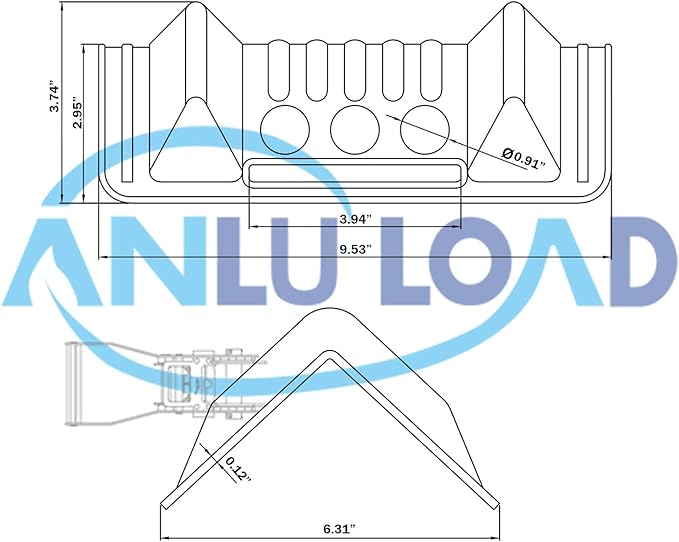 ANLULOAD Edge Protectors Flatbed Corner Tie Down Protectors Protects Cargo Edges from Wear and Tear,10Pcs（9.5＂x 6.2＂x 3.7＂