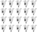 20 Pack Solar Panel Mid Clamps, Roof PV Panel Rail Aluminum Mounting Bracket Fits 1.2" - 2" Thick Solar Panel Frame