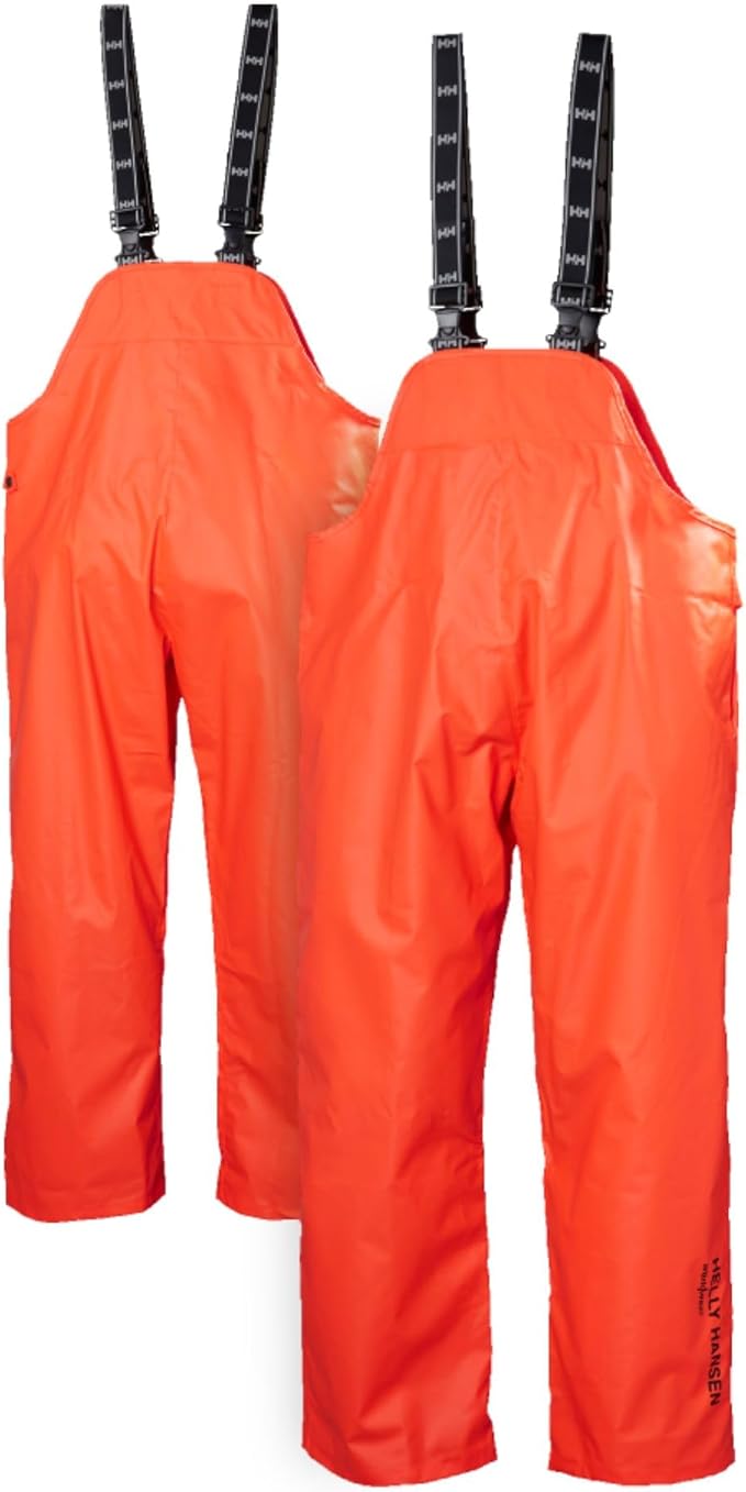 Helly Hansen Mandal Waterproof Bib Overalls - Waterproof Fishing Pants for Men - Heavy Duty Rain Gear - Zip Work Overalls