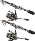 Sougayilang Fishing Rod and Reel Combo – 5.9FT Telescopic Carbon Fiber Fishing Pole with 12+1 BB Spinning Reel, Saltwater Freshwater Kit