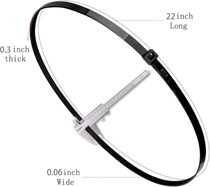 Long Heavy Duty Zip Ties 22 inch with 120 Pounds Tensile Strength Strong UV Resistant Big Cable Ties Environmentally friendly Industrial quality Black 50 pack