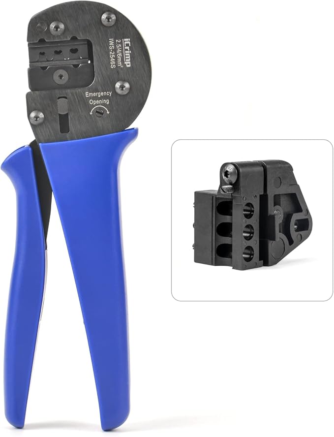 iCrimp IWS4 Solar Crimping Tools for AWG 14-10(2.5/4/6.0mm2) Solar Panel PV Cables