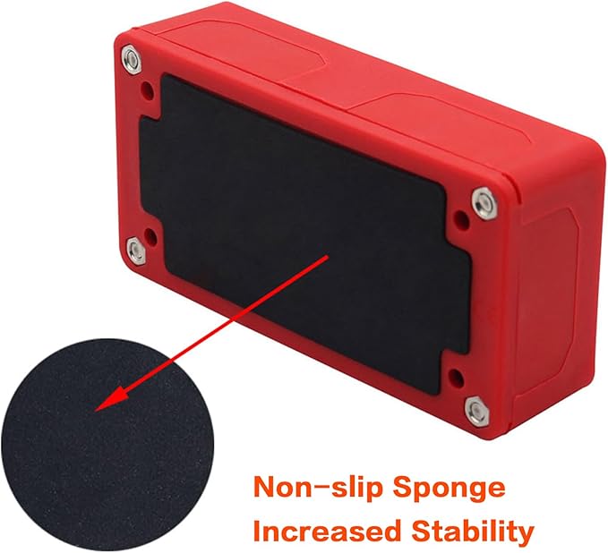 300A Bus Bar Box Heavy Duty Module Design Nickel Plated Brass Buss Battery Power Distribution 4xM8(5/16") Stainless Steel Terminal Studs Marine Ground DC12 24 48V（Red）