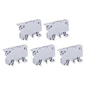 MECCANIXITY DIN Rail Mount Fuse Holder Terminal Blocks Grey ASK1/EN LD 220V Pack of 5