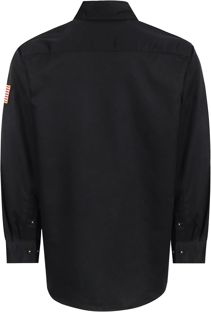 BOCOMAL FR Shirts for Men Flame Resistant Light Weight NFPA2112 Fire Retardant Welding Shirt Water & Oil Repellent Finish