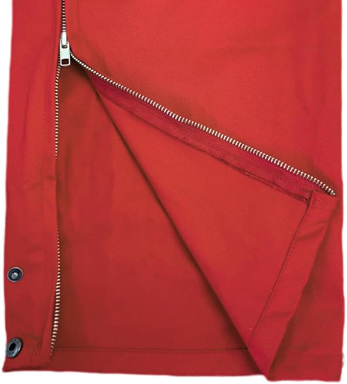 Just In Trend Safety Hi Vis Coverall with Leg Zipper – 100% Cotton, 7 oz