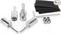 4PCS Heavy-Duty Car Stereo Audio Wire Reducer - 4 Gauge to 8 Gauge for Amp Input, AWG Pin Power & Ground Connection, Fits Most Cars