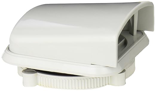 Bud Industries IPV-1115 IP32 Air Vent Fan Dia 2.91" L x 2.76" W x 2" D, Gray