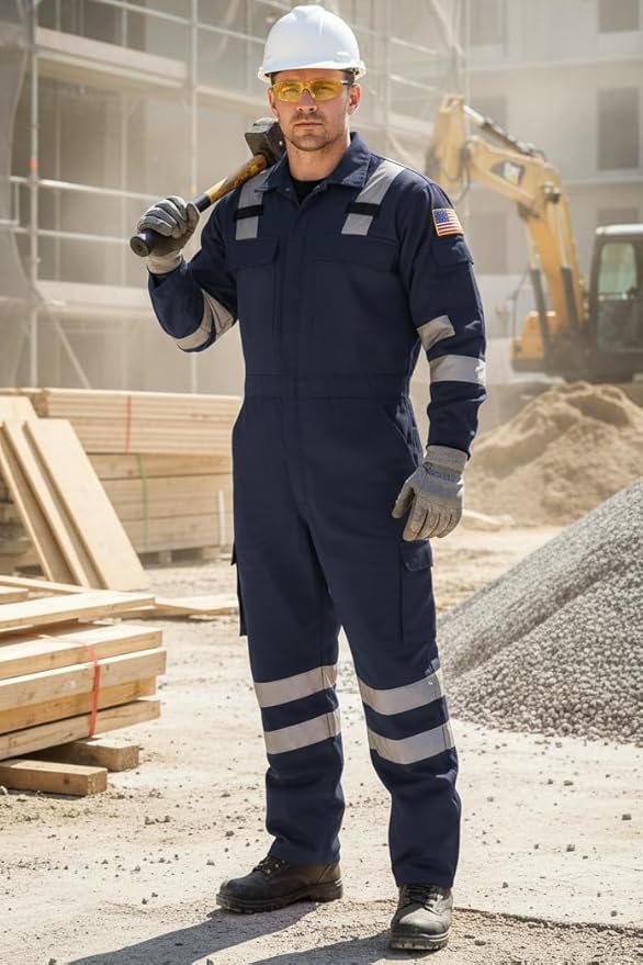 Premium High Visibility Hi Vis Coveralls with Leg Zipper