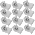 12pcs Solar Panel Rack Clips Mid End Clamps for Household Solar Panel Installation Easy to Use for Outdoor Use