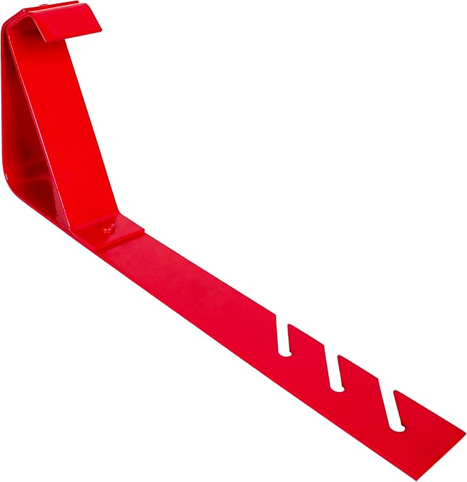 Guardian 2503 Fixed Heavy Duty Roofing Bracket for Use with 21/12 Pitch Roofs 6 Inch by 60 Degree Fixed Angle Platform Powder Coated Red OSHA Compliant