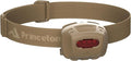 Princeton Tec Quad Tactical Headlamp with 4 Ultrabright RGB LEDs and 78 Lumens, IPX7 Water Resistance, Essential for Camping, Paddling, Trade Work, & Safety Preparedness, Sand