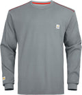 FR Shirts for Men CAT2/HRC2 6.5oz Lightweight Fire Resistant Shirts for Men Long Sleeve Crewneck T-Shirt