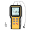 Digital Manometer Gas Pressure Tester with ±0.3% FSO Resolution, Differential Pressure Gauge with 12 Optional Units, Portable Air Pressure Gauge with LCD Backlight.
