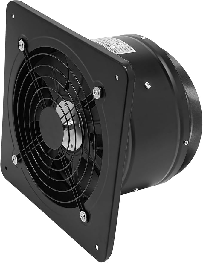 10'' Explosion Proof Exhaust Fan, 100W 741CFM Industrial Axial Flow Fan Utility Blower Ventilator Extractor Factory Extraction Ventilation for Garage Shops Kitchen, 2600RPM