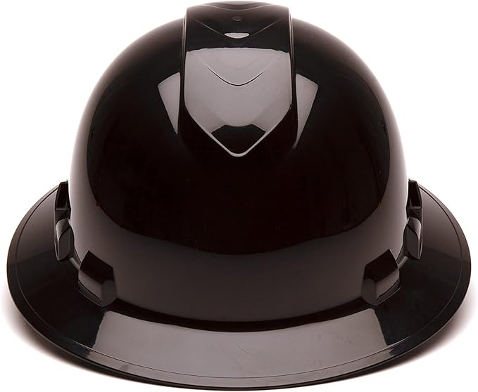 Pyramex Ridgeline Full Brim Vented Hard Hat 4 Point Ratchet Suspension