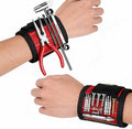Magnetic Wristband for Tools – Adjustable Tool Holder with Strong Magnets – Ideal for Screws, Nails, Bolts, Drill Bits – Perfect for DIY, Carpentry, and Construction Work (red, 1)
