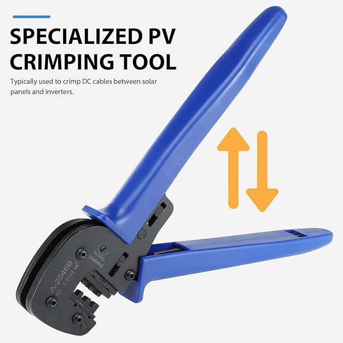 MC4 Crimping Tools Solar Crimping Tools Crimper with Stripping and Cutting Function for Solar Panel PV Cables(26-10AWG)