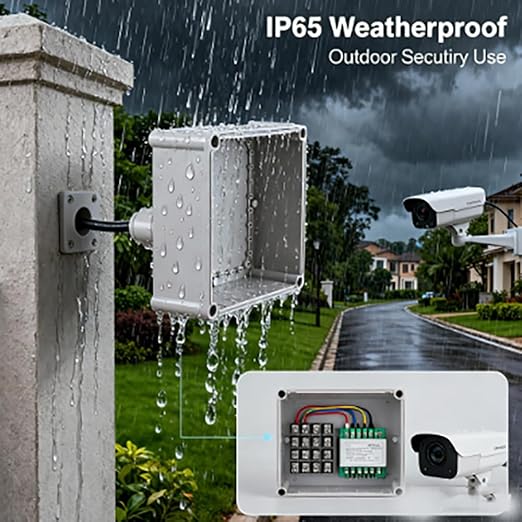 Junction Boxes-11" x 11" x 5.1" IP65 ABS Plastic Dustproof Waterproof Electrical Box Project Junction Conduit Box for Electrical Outdoor Enclosure