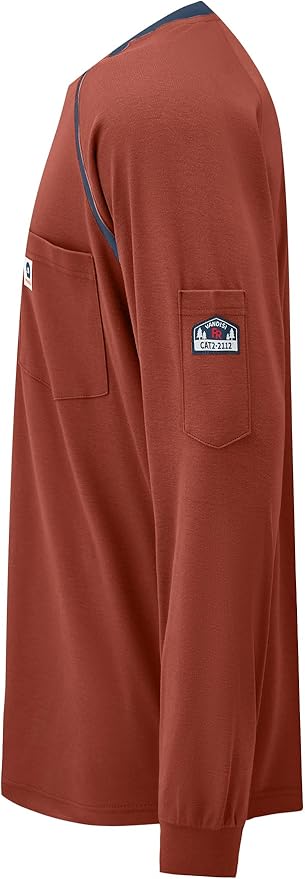 FR Shirts for Men 100% Cotton 5.5oz Lightweight NFPA2112/CAT2 Flame Resistant Shirts for Men Long Sleeve