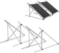 45 Inch 2 Sets Solar Panel Mounting Brackets Kit 0-90 Adjustable Solar Panel Tilt Mount Brackets for 100-400W Panels Windproof for Roof,RV,Ground, Boat and Off-Grid . (2Sets Upgrade)