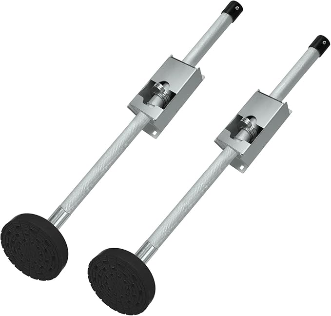 Ladder Leveler Non-Slip Rubber Leg Stabilizer, Adjustable Ladder Leg Level, Maximum Load Capacity 550 lbs, Fits Indoor and Outdoor Stairs and All Surfaces, Fittings 1 Pair (20 Inch)