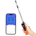 Hot Wire Anemometer Handheld CFM/CMM Air Flow Meter Wind Speed Gauge Measures 0-40m/s, 0-999900CFM with Bluetooth & App Operation, Thermal Anemometer for Max/Min, Data Hold