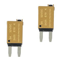 5A DC 12V-32V Manual Reset Circuit Breaker ATM Low Profile T1 Mini Blade Fuses Breakers for Car Trucks Marine Boat RV Solar and More,2 Pack