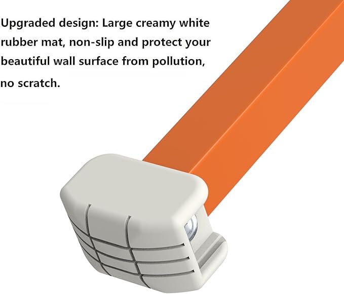 Ladder Stabilizer, Extended Ladder Stabilizer Accessory for Roof Gutter, Wing Span/Wall Ladder Standoff with Non-Slip Rubber Bottom pad,Heavy Duty Telescopic Ladder Accessories 1-Pack