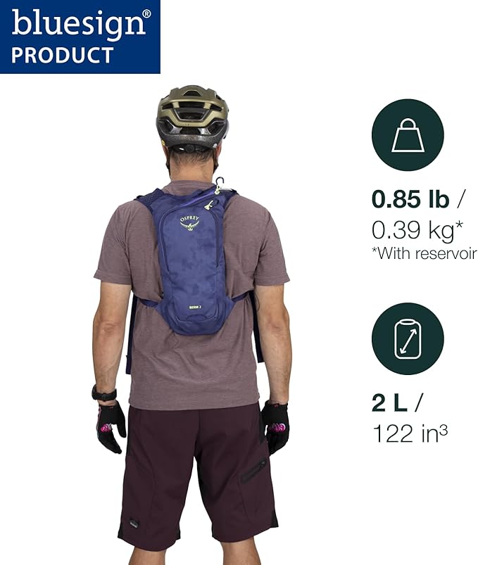 Osprey Berm Biking Backpack with Hydraulics Reservoir - Lightweight Hydration Backpack for Men and Women