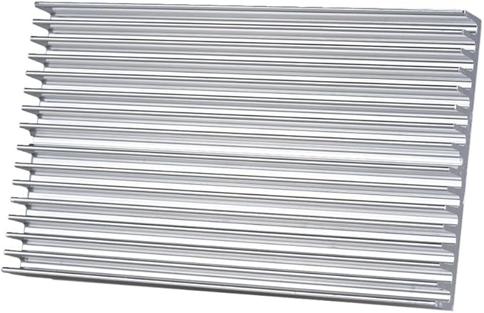 Easycargo 4pcs 60mm Heatsink 100x60x10mm, Aluminum Cooling Heat Sink, Cooler Heatsink for Cooling LED Panel (100mm x 60mm x 10mm) (Silvertone)