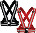 Reflective Strap Safety Vest Gear - 2-10 Pack Adjustable High Visible Reflective Running Gear for Women Men Night