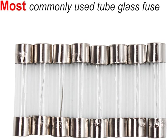 5pcs 6x30mm AGC Fuse Holder Inline Screw Type with 16 AWG wire + 100pcs 6x30mm Fast-blow Glass Fuses Quick Blow Car Glass Tube Fuses Assorted Kit (0.5A 1A 2A 3A 4A 5A 6A 8A 10A 15A)