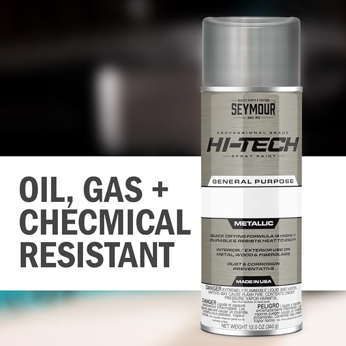 Seymour 16-821 Hi-Tech Lacquers Spray Paint, Gloss Clear with UV Resistant