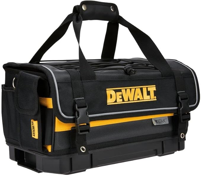 DEWALT TSTAK Tool Bag, 16-inch Durable Tote with Tool Organizer and Hard Bottom (DWST17623)