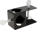 RTNLIT Universal Deck Torch Clamp Bracket for Outdoor Mounting Poles on Porch/Rail/Table/Fence, Black(Set of 1)