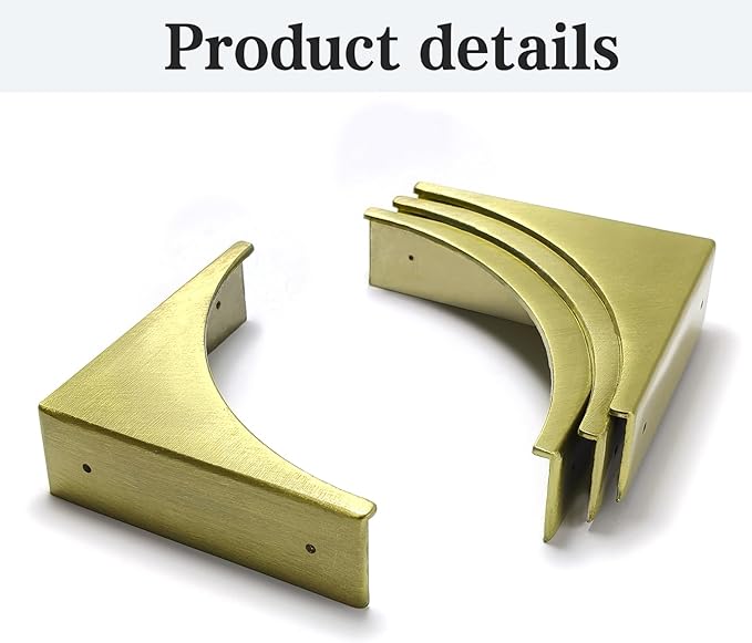 haowei Corner Guard 4 Pcs Zinc alloy Vintage Box Corner Protector Decorative Safety Angle Guard Edge Cover Multifunctional Furniture Hardware Accessories