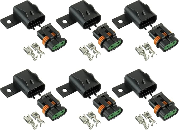 BOJACK Waterproof Sealed ATO ATC Fuse Holder Assembly Splice Existing Wire Kit for ATO ATC Fuses (Pack of 6)