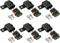 BOJACK Waterproof Sealed ATO ATC Fuse Holder Assembly Splice Existing Wire Kit for ATO ATC Fuses (Pack of 6)