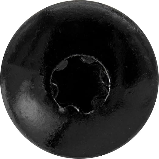 10 X 1 Black - Metal Roofing Screws with Low Profile - T25 Star Drive - Galvanized - EPDM Washer - Metal to Wood - Hi - Lo Threads - Type 17 Point